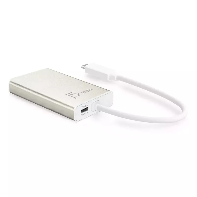 USB Type-C kelių jungčių adapteris j5create JCA374-N laidinis 60W 4K