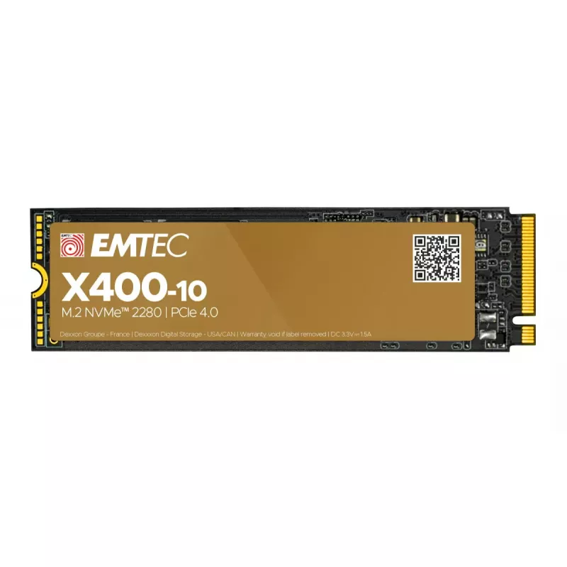 SSD M.2 4 TB EMTEC X400-10 — PCIe 4.0 NVMe, 7400 MB/s skaitymas, 7000 MB/s rašymas