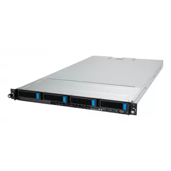 ASUS RS500A-E12-RS4U Socket SP5 Rack (1U) Juoda, Sidabrinė