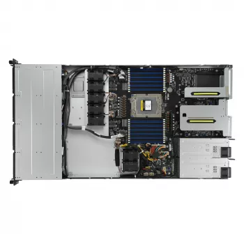 ASUS RS500A-E12-RS4U Socket SP5 Rack (1U) Juoda, Sidabrinė