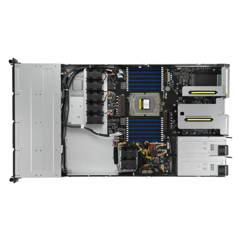 ASUS RS500A-E12-RS4U Socket SP5 Rack (1U) Juoda, Sidabrinė