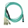 Šviesolaidinis kabelis BlueOptics MC6709309-010-BO 10 m OM3 MPO į 4×LC (50 µm) žydras