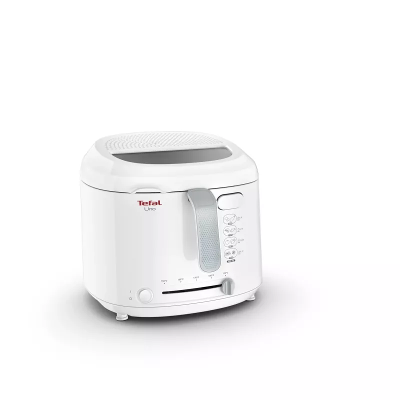 Tefal Uno FF203130 gruzdintuvė vienos krepšelio 1,8 l atskirai stovinti 1600 W giluminio kepimo gruzdintuvė balta