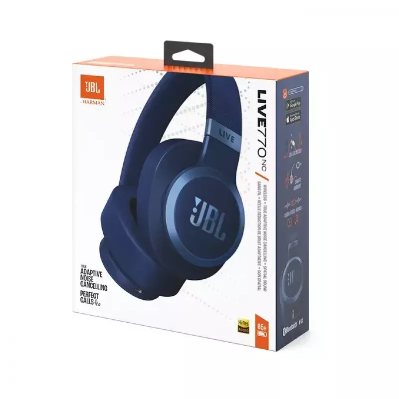 JBL Live 770NC ausinės Belaidis Virš galvos Skambučiai / muzika Bluetooth Mėlyna