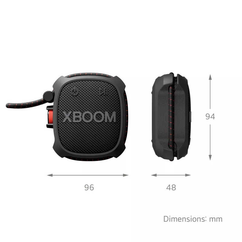 LG XBOOM Go XG2T Mono nešiojamas garsiakalbis Juoda 5 W