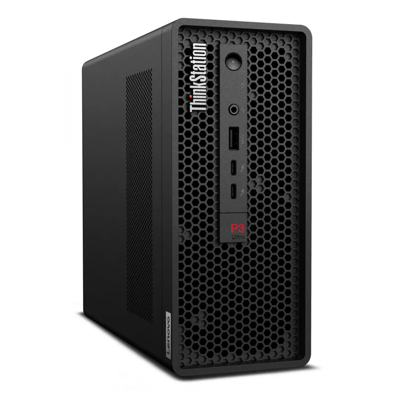 Lenovo ThinkStation P3 Ultra SFF Intel® Core™ i7 i7-14700 32 GB DDR5-SDRAM 512 GB SSD NVIDIA RTX A1000 Windows 11 Pro Mini Tower Workstation juoda