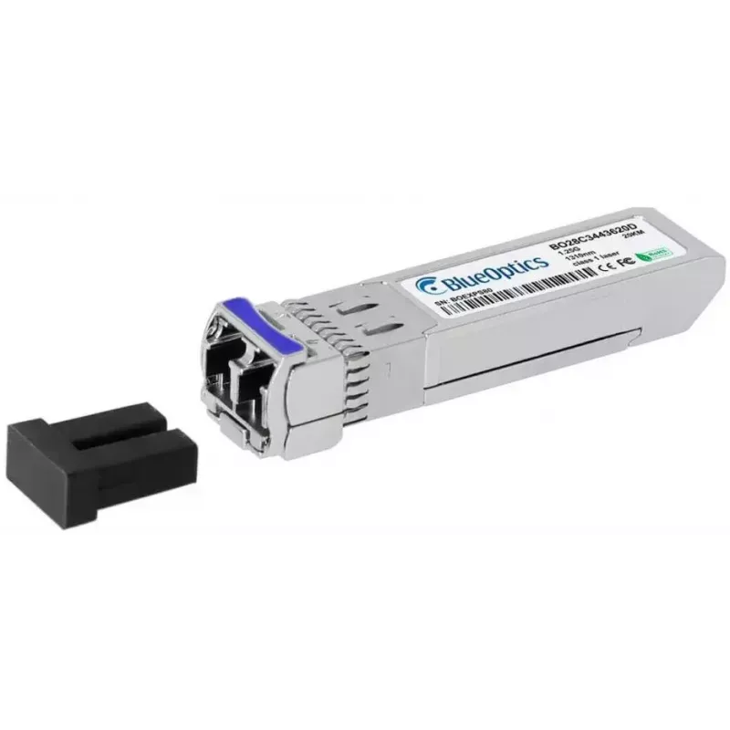 Tinklo siųstuvo modulis BlueOptics AT-SPBD20DUAL-14-BO — šviesolaidinis SFP, cSFP sąsaja, LC jungtis, aliuminis