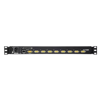 ATEN 8 prievadų 17 colių LCD KVM jungiklis per IP (USB - PS/2 VGA) su USB periferijos prievadu