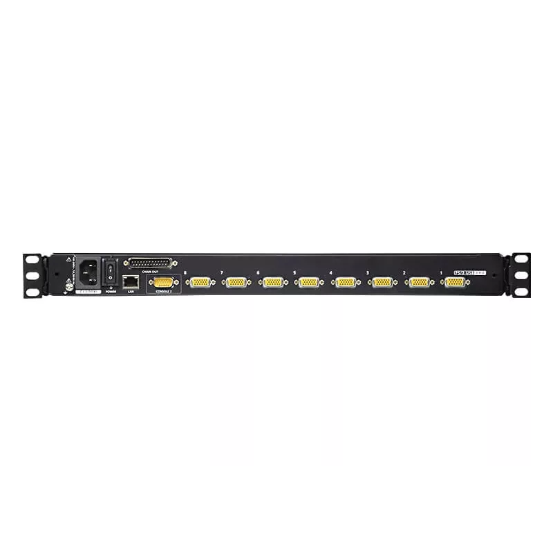 ATEN 8 prievadų 17 colių LCD KVM jungiklis per IP (USB - PS/2 VGA) su USB periferijos prievadu