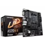 GIGABYTE A520M H pagrindinė plokštė – palaiko AMD Ryzen 5000 serijos AM4 procesorius, 4+3 fazių gryną skaitmeninį VRM, iki 5100 MHz DDR4 (OC), PCIe 3.0 x4 M.2, GbE LAN, USB 3.2 Gen 1
