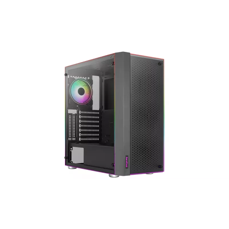 Aerocool Skribble Midi Tower juoda