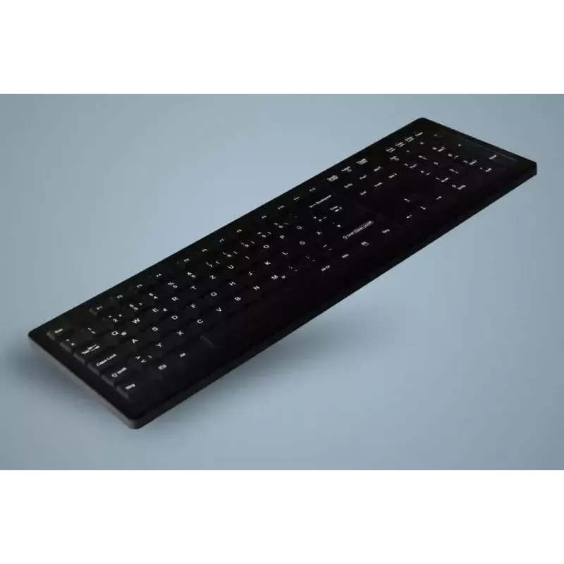 Active Key AK-C8100 klaviatūra, medicininė, USB, QWERTZ vokiečių k., juoda, viso dydžio, 105 klavišai