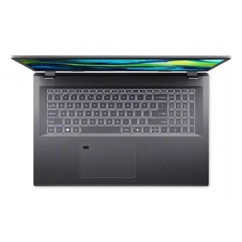 Acer Aspire 17 A17-51M-54EU nešiojamasis kompiuteris, 17,3 colio Full HD, Intel Core 5 120U, 16 GB RAM, 1 TB SSD, Windows 11 Home, pilka