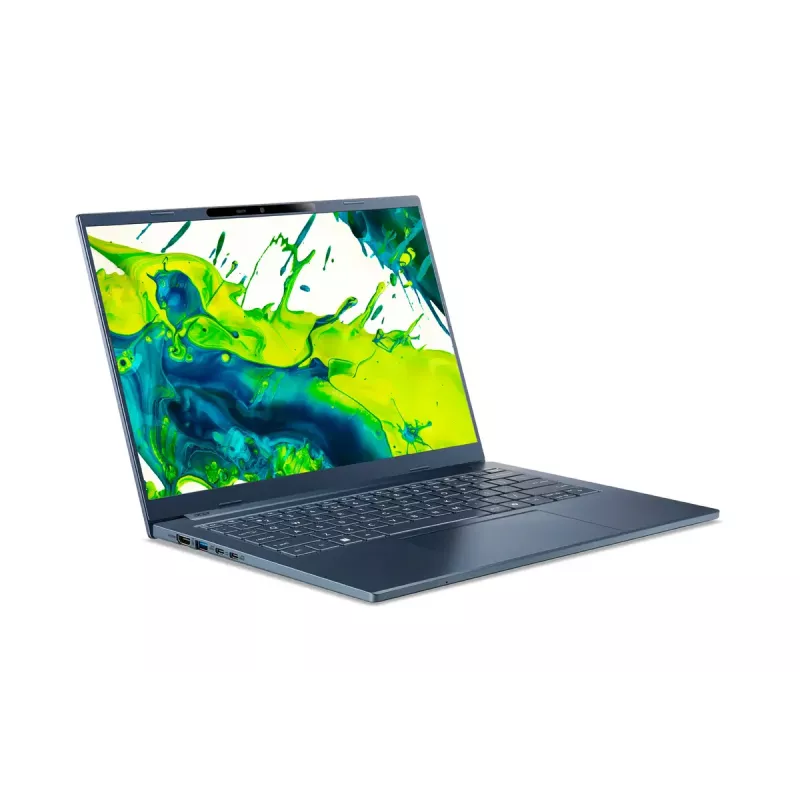 Acer Aspire 14 AI A14-11M-X9PB nešiojamasis kompiuteris, 14 colių WUXGA, Snapdragon X1-26-100, 16 GB RAM, 512 GB SSD, Windows 11 Home, mėlynas