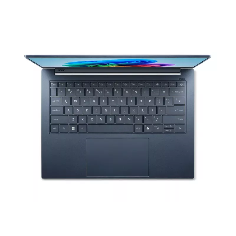 Acer Aspire 14 AI A14-11M-X0Q0 Nešiojamasis kompiuteris, 14 colių WUXGA, Snapdragon X1-26-100, 32 GB RAM, 1 TB SSD, Windows 11 Home, Mėlynas