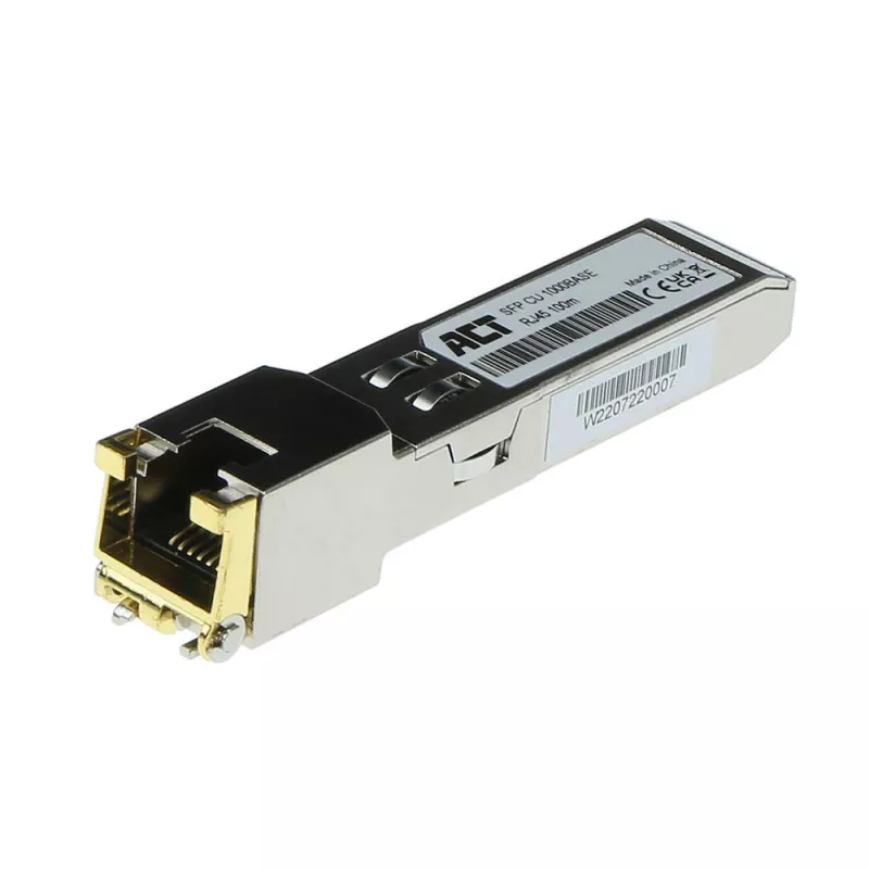 ACT SFP 1000Base varinis RJ45 siųstuvas-imtuvas, koduotas Cisco (GLC-T)