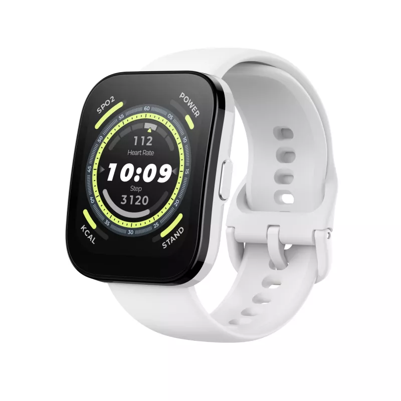 Amazfit Bip 5 4,85 cm (1,91 colio) TFT 45,9 mm Skaitmeninis 320 x 380 pikselių Liečiamas ekranas Baltas GPS (palydovas)