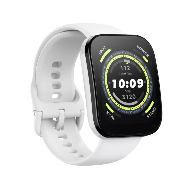 Amazfit Bip 5 4,85 cm (1,91 colio) TFT 45,9 mm Skaitmeninis 320 x 380 pikselių Liečiamas ekranas Baltas GPS (palydovas)