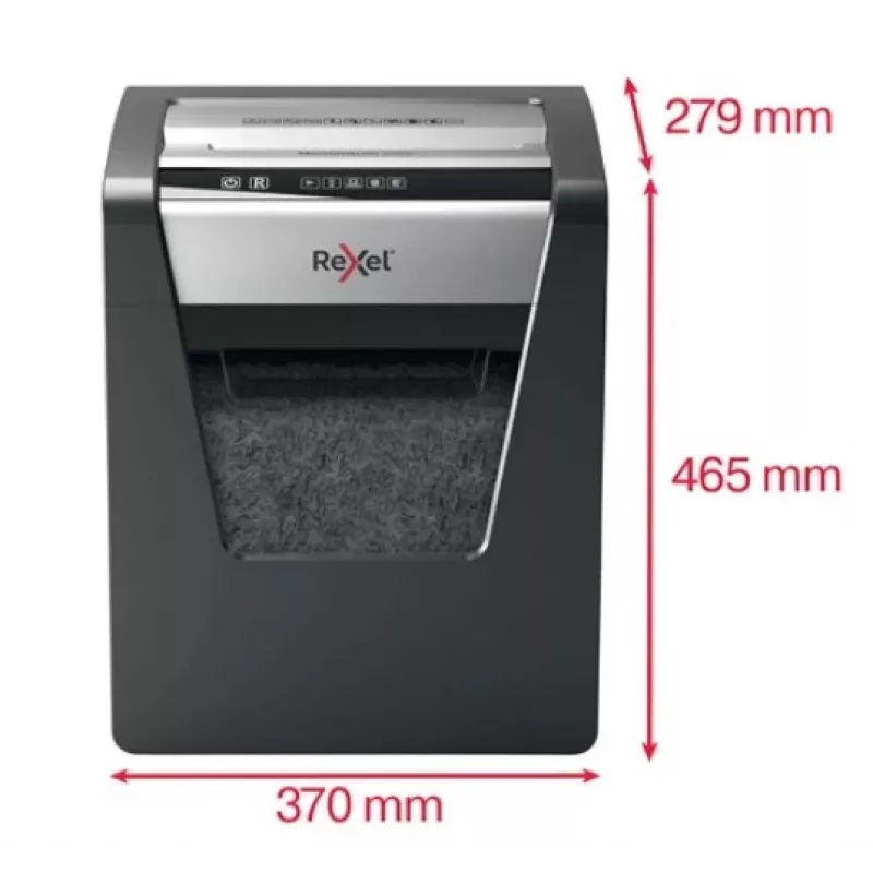 Rexel Momentum M510 mikro pjovimo popieriaus smulkintuvas P5, mikro pjovimas, 2 x 15 mm, 23 l, 250 lapų, 58 dB, mygtukai
