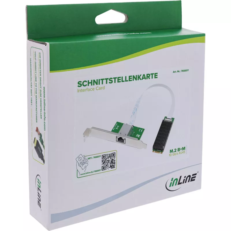 InLine 76660Y tinklo plokštė Vidinė Ethernet 10000 Mbit/s