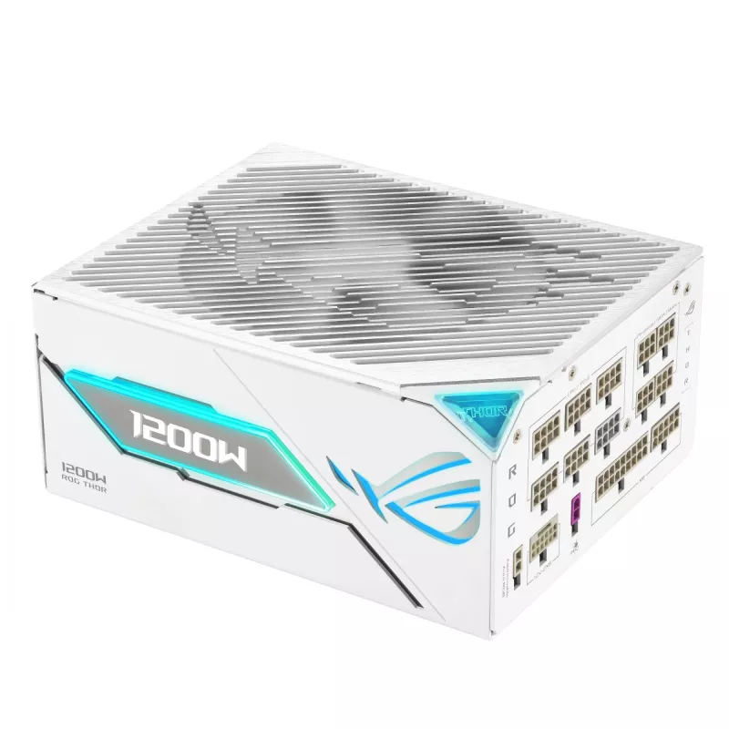 Maitinimo blokas ASUS ROG THOR-1200P3-WHITE-GAMING 1200 W ATX 20+4 kontaktų, 80 PLUS Platinum, baltas