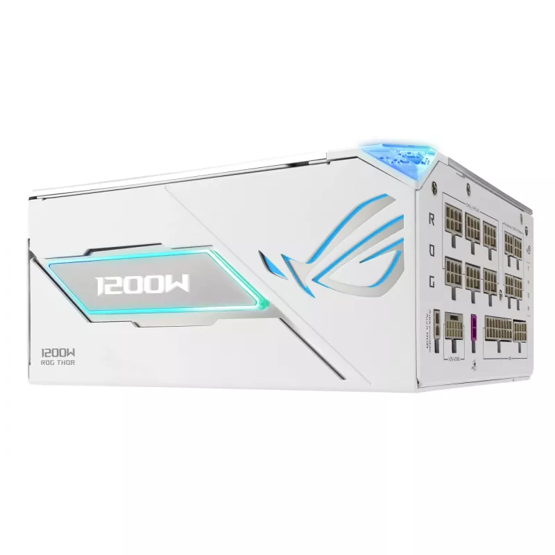 Maitinimo blokas ASUS ROG THOR-1200P3-WHITE-GAMING 1200 W ATX 20+4 kontaktų, 80 PLUS Platinum, baltas