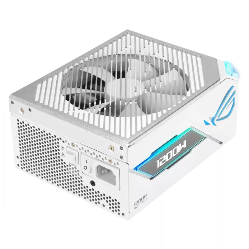 Maitinimo blokas ASUS ROG THOR-1200P3-WHITE-GAMING 1200 W ATX 20+4 kontaktų, 80 PLUS Platinum, baltas