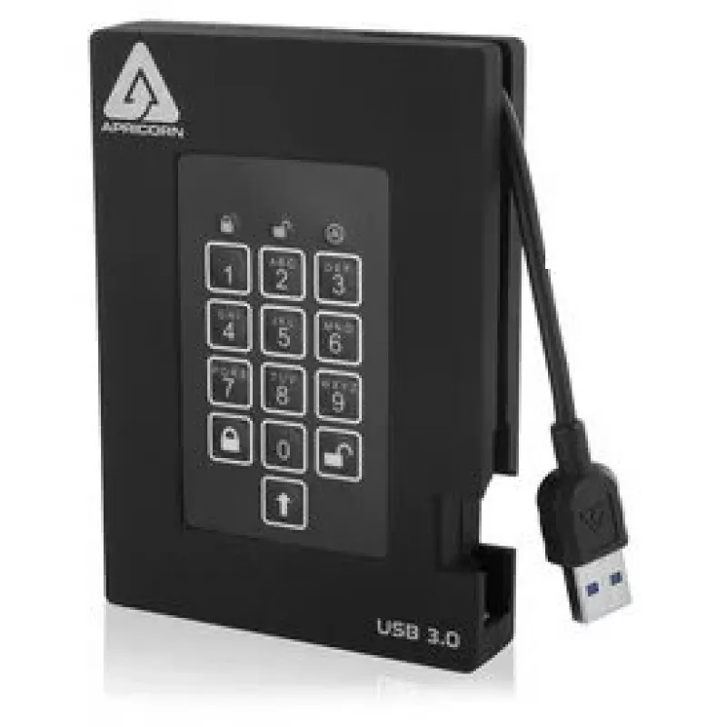 SSD diskas Apricorn 256 GB USB 3.2 Gen 1 juodas A25-3PL256-S256F