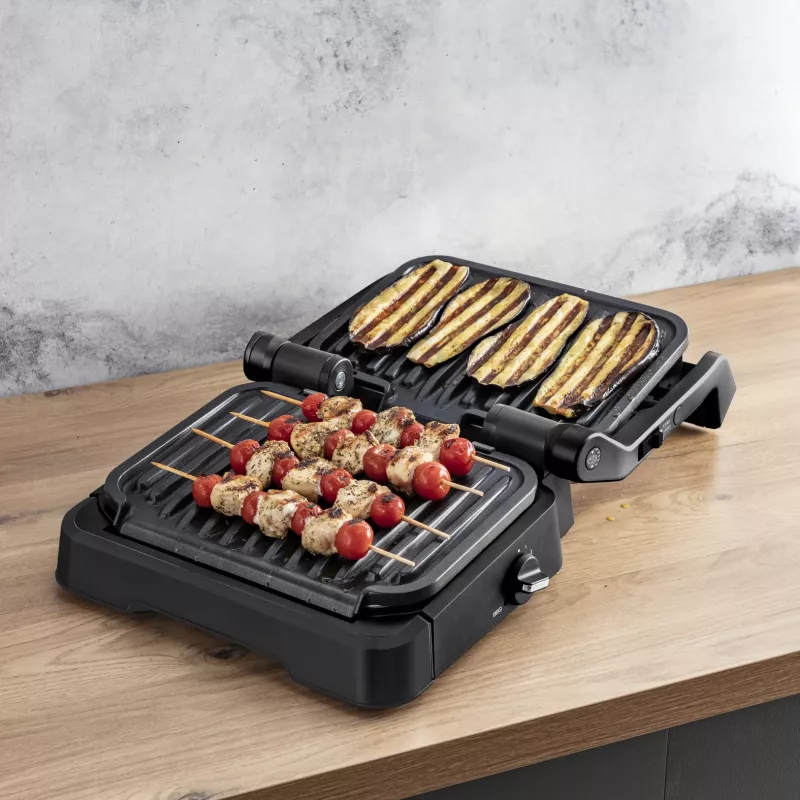 Kontaktinis grilis Tefal OptiGrill 2in1 GC7728 2100W juodas