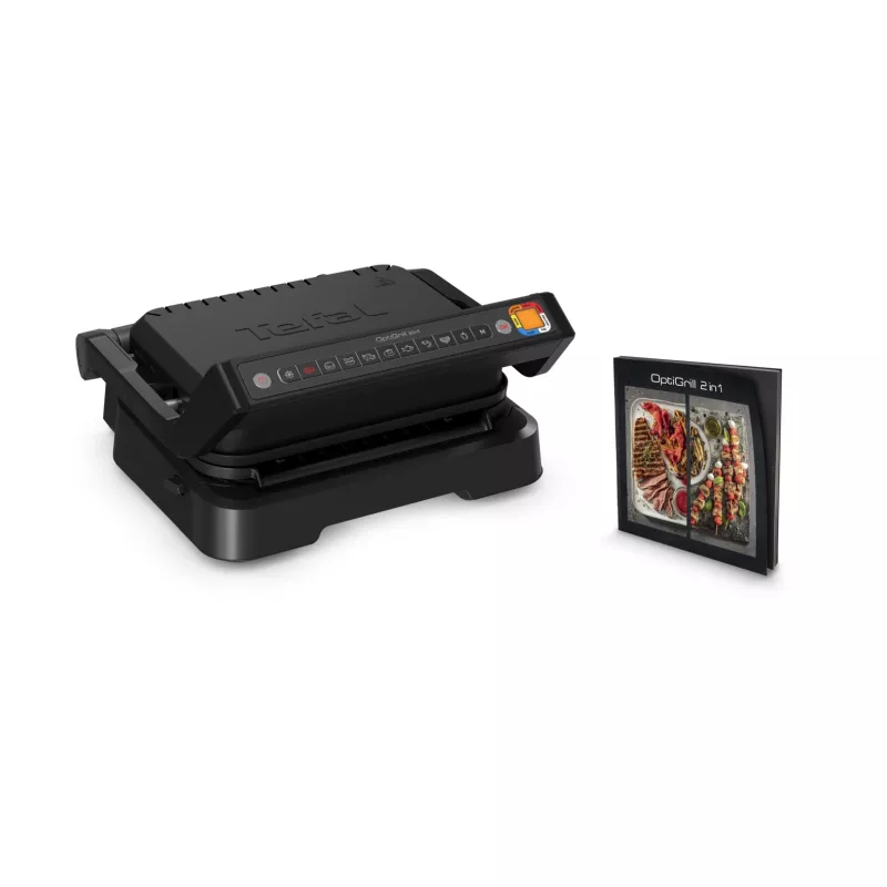 Kontaktinis grilis Tefal OptiGrill 2in1 GC7728 2100W juodas