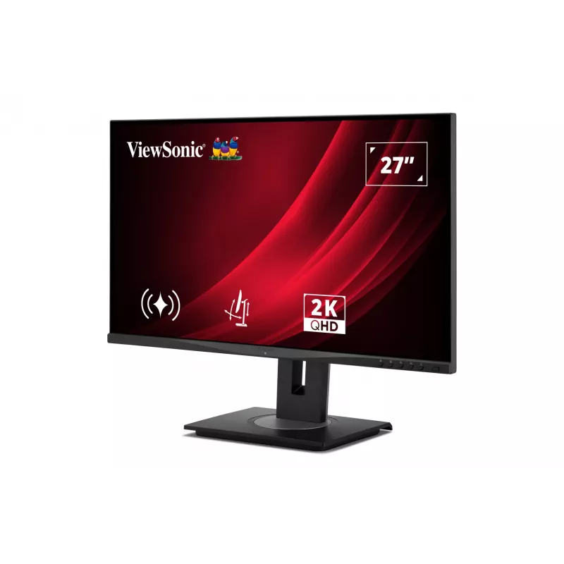Viewsonic VG Series 27 colių 1440p ergonomiškas IPS monitorius, 68.6 cm (27 coliai), 2560 x 1440 pikseliai, Quad HD, LED, 5 ms, juodas