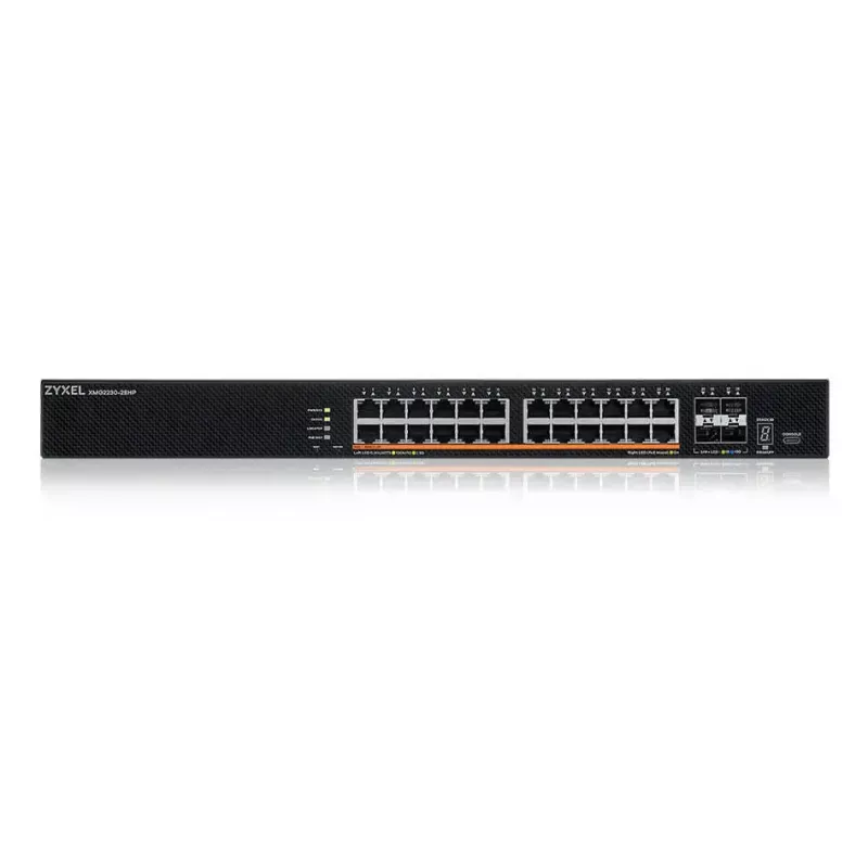 Zyxel XMG2230-28HP Valdomas L2/L3 2.5G Ethernet (100/1000/2500) Power over Ethernet (PoE) 1U Juoda