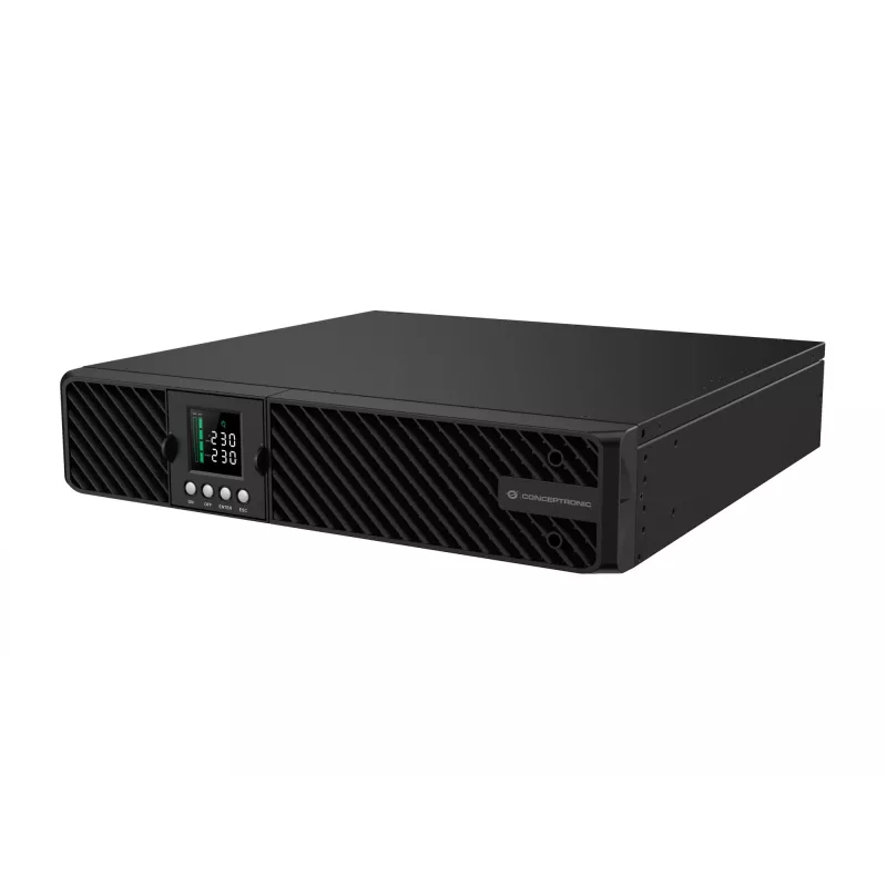 Conceptronic ZEUS51E2K 2000VA 2000W Online UPS, IEC, dvigubas keitimas (Online), 2 kVA, 2000 W, sinusoidė, 220 V, 240 V
