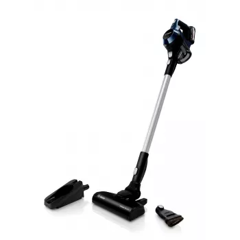 Bosch Serie 6 BBS611PCK belaidis dulkių siurblys/elektrinė šluota 2-in-1 Baterija Sausas Higieninis filtras Be maišelio Mėlynas 2,5 Ah