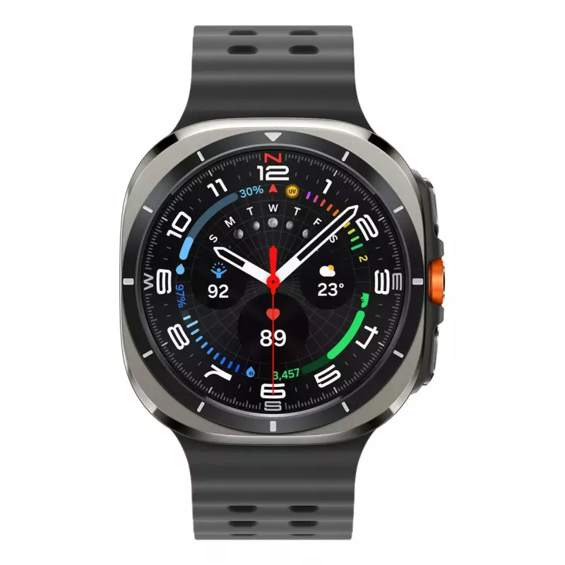 Samsung Galaxy Watch Ultra 3,81 cm (1,5 colio) AMOLED 47 mm skaitmeninis 480 x 480 pikselių jutiklinis ekranas 4G sidabrinis Wi-Fi GPS (palydovinis)