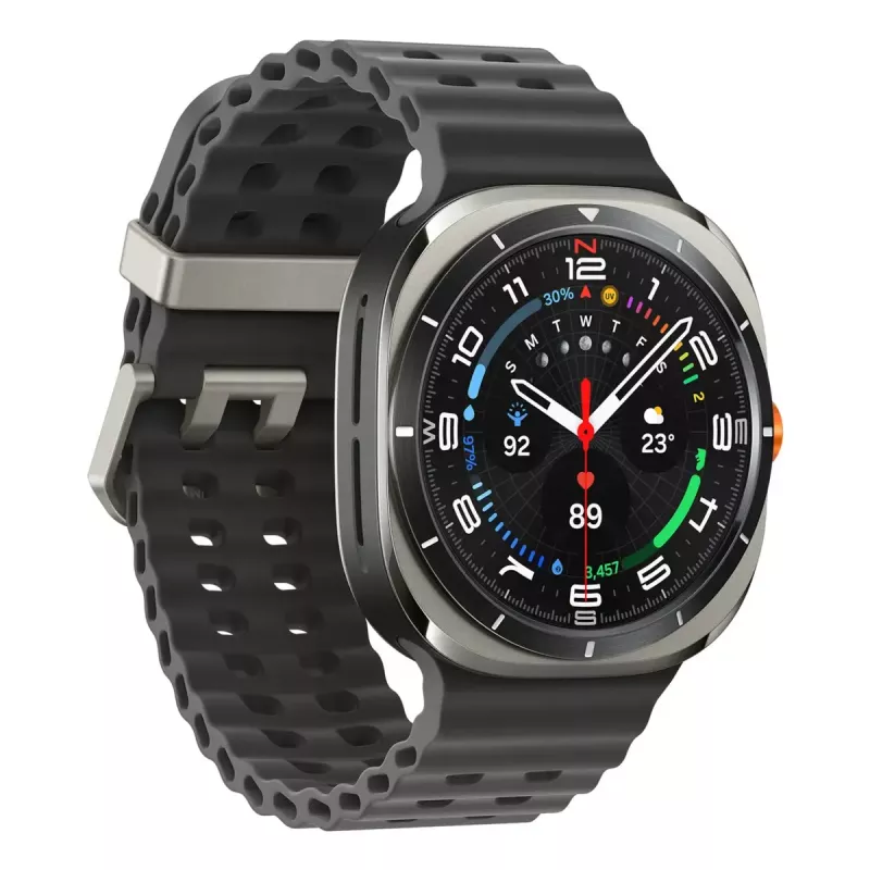 Samsung Galaxy Watch Ultra 3,81 cm (1,5 colio) AMOLED 47 mm skaitmeninis 480 x 480 pikselių jutiklinis ekranas 4G sidabrinis Wi-Fi GPS (palydovinis)