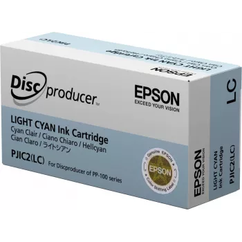 Epson Discproducer rašalo kasetė, šviesiai žydra (MOQ=10), šviesiai žydra, pigmentinis rašalas, 1 vnt.