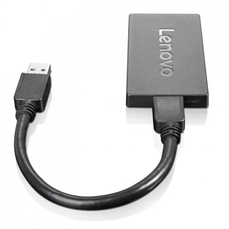 Lenovo 4X90J31021 USB grafikos adapteris 3840 x 2160 pikselių Juoda