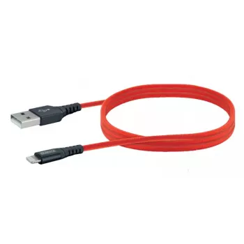 Mobiliojo telefono USB A į Lightning laidas SCHWAIGER LPRO410 501, USB 2.0, 1,2 m, raudonas