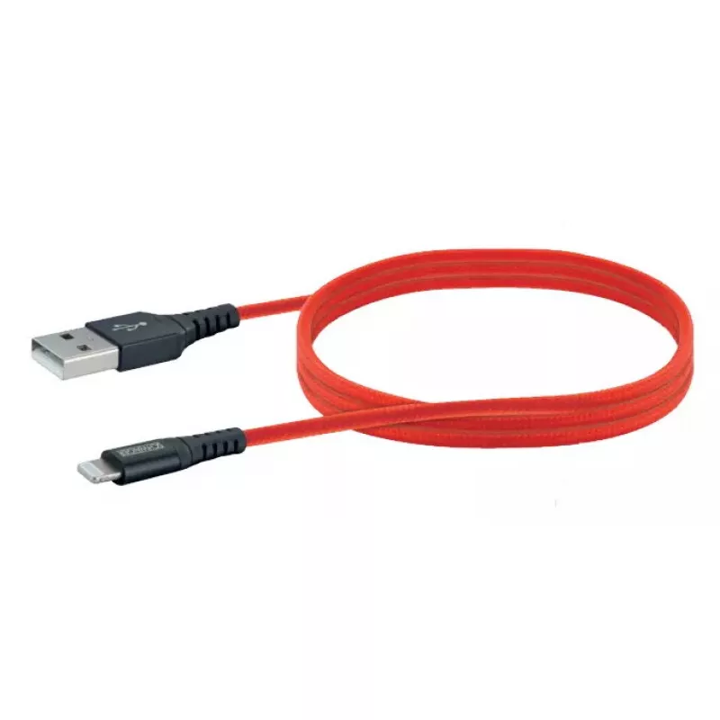 Mobiliojo telefono USB A į Lightning laidas SCHWAIGER LPRO410 501, USB 2.0, 1,2 m, raudonas