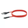 Mobiliojo telefono USB A į Lightning laidas SCHWAIGER LPRO410 501, USB 2.0, 1,2 m, raudonas