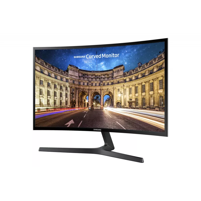 Samsung C24F396FHR kompiuterio monitorius 59,7 cm (23,5 col.) 1920 x 1080 pikseliai Full HD LED juodas