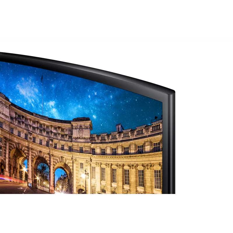 Samsung C24F396FHR kompiuterio monitorius 59,7 cm (23,5 col.) 1920 x 1080 pikseliai Full HD LED juodas