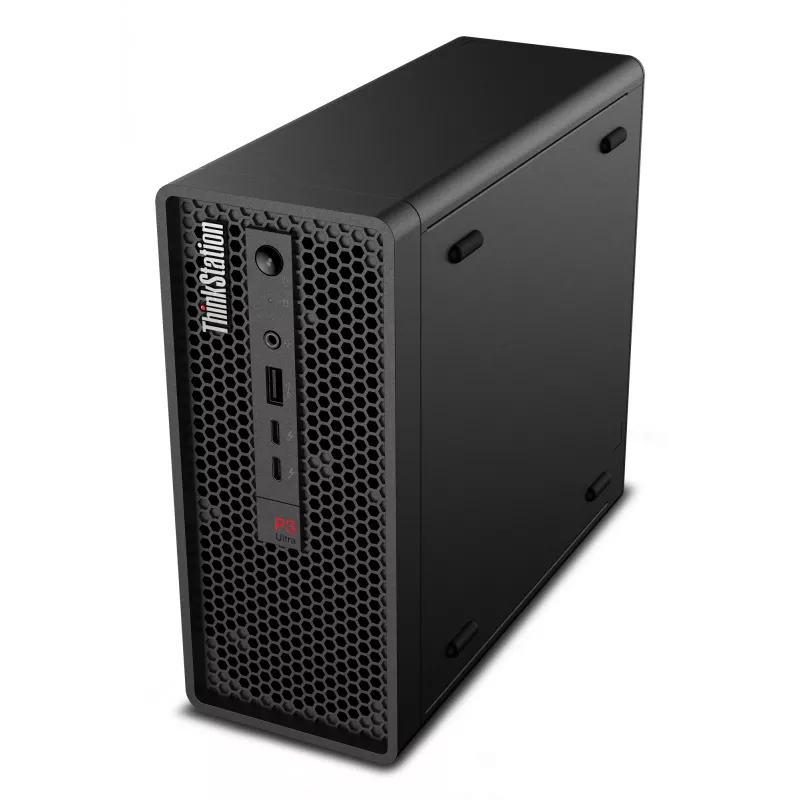 Lenovo ThinkStation P3 Ultra SFF Intel® Core™ i5 i5-14600 32 GB DDR5-SDRAM 1 TB SSD NVIDIA RTX A400 Windows 11 Pro Mini Tower darbo stotis juoda