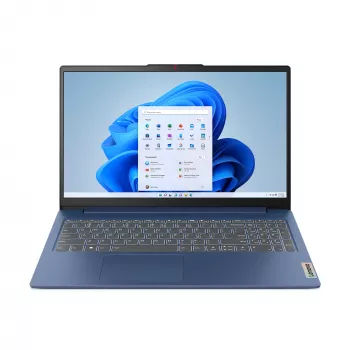 Lenovo IdeaPad plonas 3 15AMN8 AMD Ryzen™ 5 7520U nešiojamasis kompiuteris 39,6 cm (15,6 col.) Full HD 16 GB LPDDR5-SDRAM 512 GB SSD Wi-Fi 6 (802.11ax) Windows 11 Home vokiečių k. mėlynas