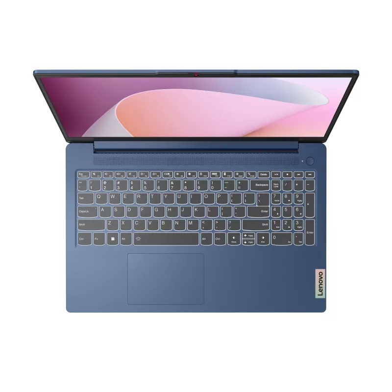 Lenovo IdeaPad plonas 3 15AMN8 AMD Ryzen™ 5 7520U nešiojamasis kompiuteris 39,6 cm (15,6 col.) Full HD 16 GB LPDDR5-SDRAM 512 GB SSD Wi-Fi 6 (802.11ax) Windows 11 Home vokiečių k. mėlynas