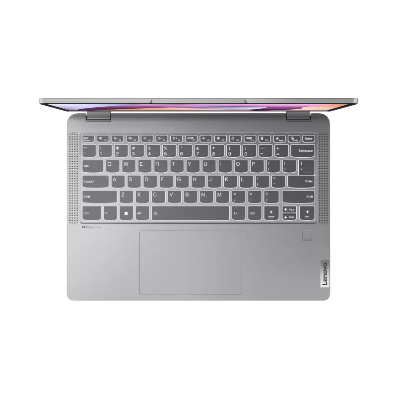 Lenovo IdeaPad Flex 5 14ABR8 AMD Ryzen™ 5 7430U Hibridinis (2-in-1) 35,6 cm (14 colių) Lietimui jautrus ekranas WUXGA 8 GB LPDDR4x-SDRAM 512 GB SSD Wi-Fi 6 (802.11ax) Windows 11 Home German Pilka