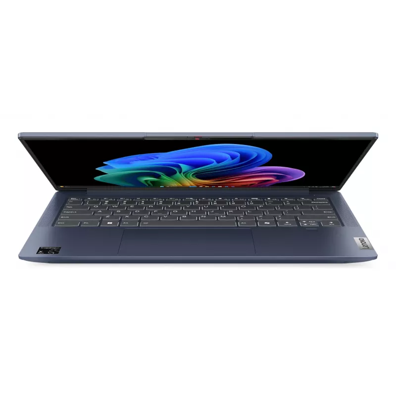 Lenovo IdeaPad plonas 5 14Q8X9 Copilot+ PC Snapdragon X1-26-100 Nešiojamasis kompiuteris 35,6 cm (14 col.) WUXGA 16 GB LPDDR5x-SDRAM 512 GB SSD Wi-Fi 7 (802.11be) Windows 11 Home Vokiečių Mėlyna