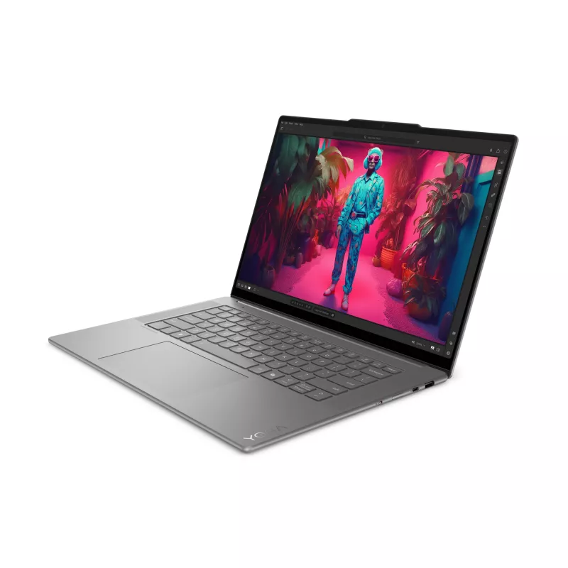 Lenovo Yoga plonas 7 15ILL9 Copilot+ PC Intel Core Ultra 7 256V Nešiojamasis kompiuteris 38.9 cm (15.3 col.) 2.8K 16 GB LPDDR5x-SDRAM 1 TB SSD Wi-Fi 7 (802.11be) Windows 11 Home German Pilka