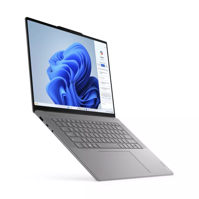 Lenovo Yoga plonas 7 15ILL9 Copilot+ PC Intel Core Ultra 7 256V Nešiojamasis kompiuteris 38.9 cm (15.3 col.) 2.8K 16 GB LPDDR5x-SDRAM 1 TB SSD Wi-Fi 7 (802.11be) Windows 11 Home German Pilka